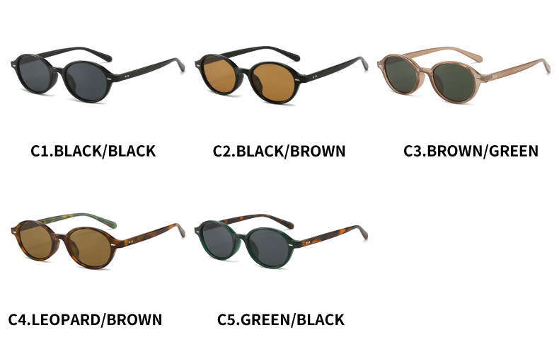 31g Weight Full Frame Glasses Structure Sunglasses Classification PC, UV400 Protection Lens Material Oval Frame Glasses Style Travel, Daily Occasion Solid Color Pattern All Seasons Season Unisex Gender Casual, Simple Style Style Grey, Black Color Casual Simple Style Solid Color PC UV400 Protection Oval Frame Full Frame Women's Sunglasses 4