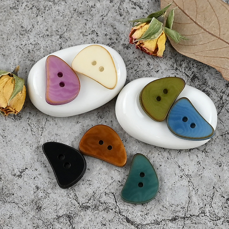 Natural Fruit Shell Button Irregular Crescent Vintage Vest Casual Dress Button Shirt Children's Wear Dopamine Dress Button Natural Fruit Shell Button Irregular Crescent Vintage Vest Casual Dress Button Shirt Children's Wear Dopamine Dress Button