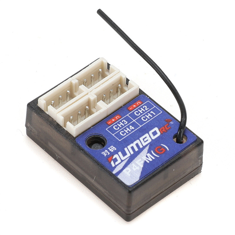 Control Remoto y Receptor Tipo Pistola para Modelismo X6 2.4G de Plástico para Autos Barcos y Tanques RC
