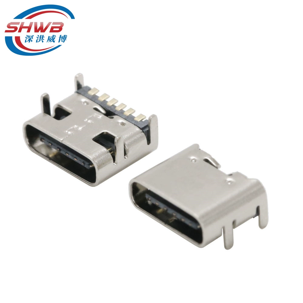 TYPE-C 3.1 USB материнская плата 6-пиновый быстрая зарядка флеш-схватка материнская высокая передача данных зарядная гнездо