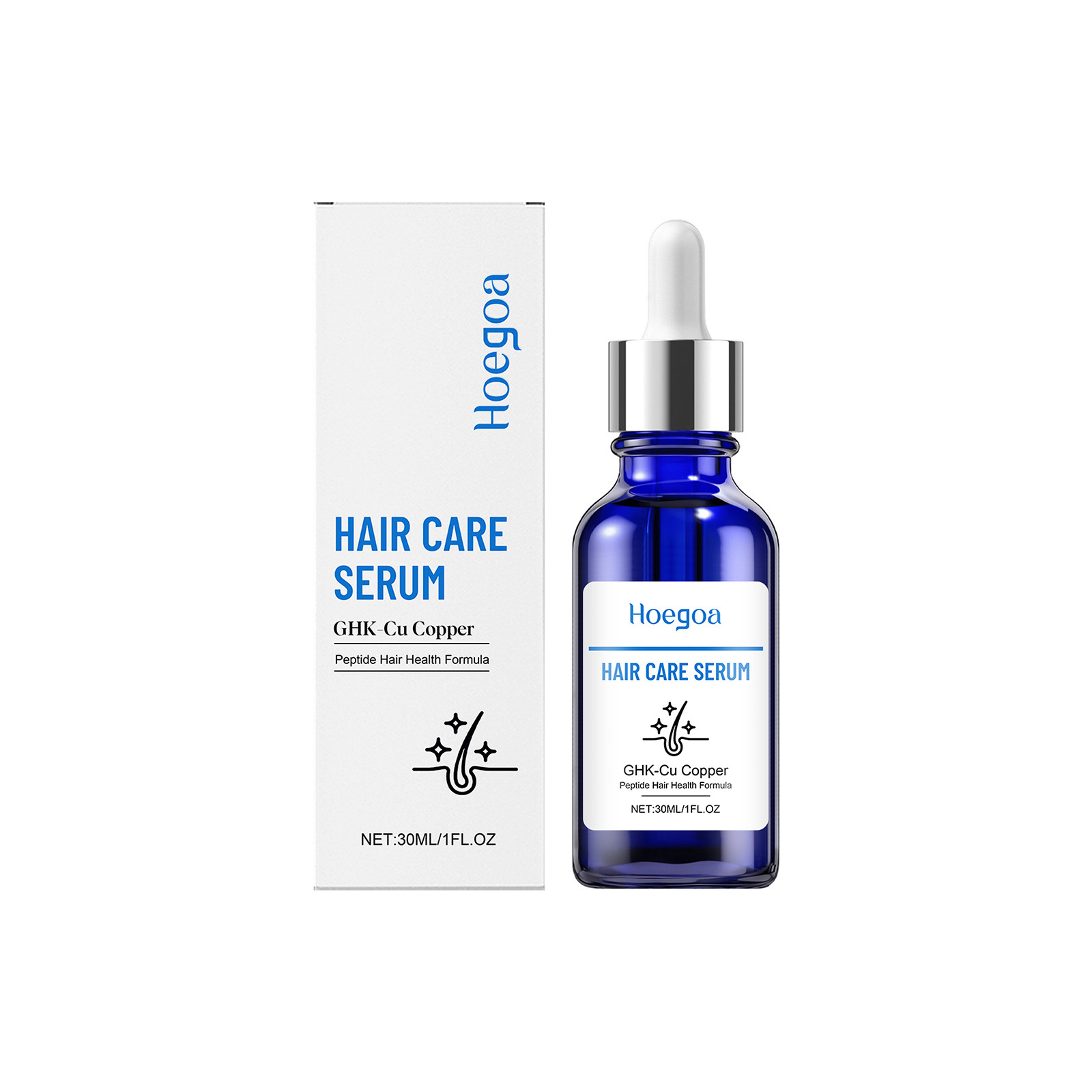 HOEGOA Copper Peptide Hair Serum Humectant Hair Serum Smooth Hair Serum Hair Care