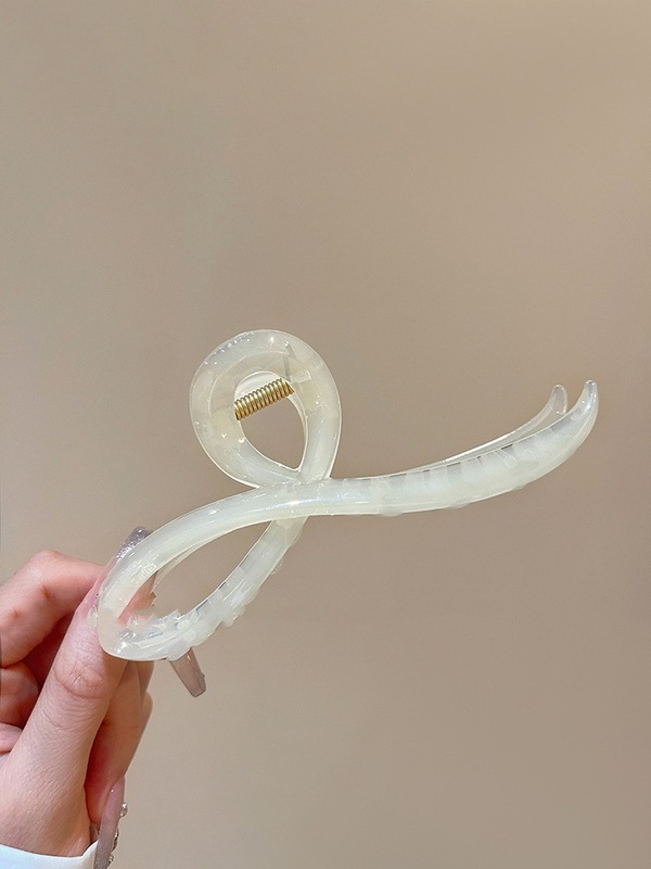女性の髪のための夏のグラデーションバタフライクリップ、後頭部のためのカラフルなヘアクリップ、大きなサメクリップ、ヘアクリップ|undefined