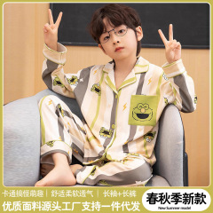 春秋の新型アニメ子供のパジャマは赤ちゃんの中の大きい子供が室内の部屋の服のスーツを着ることができます。