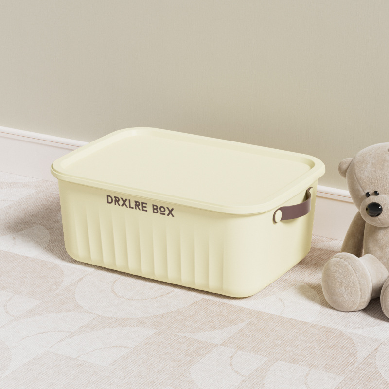 Caja de almacenamiento de PP de piso doméstico transfronterizo apilable engrosada de gran capacidad caja de almacenamiento de artículos diversos de juguete cesta de almacenamiento