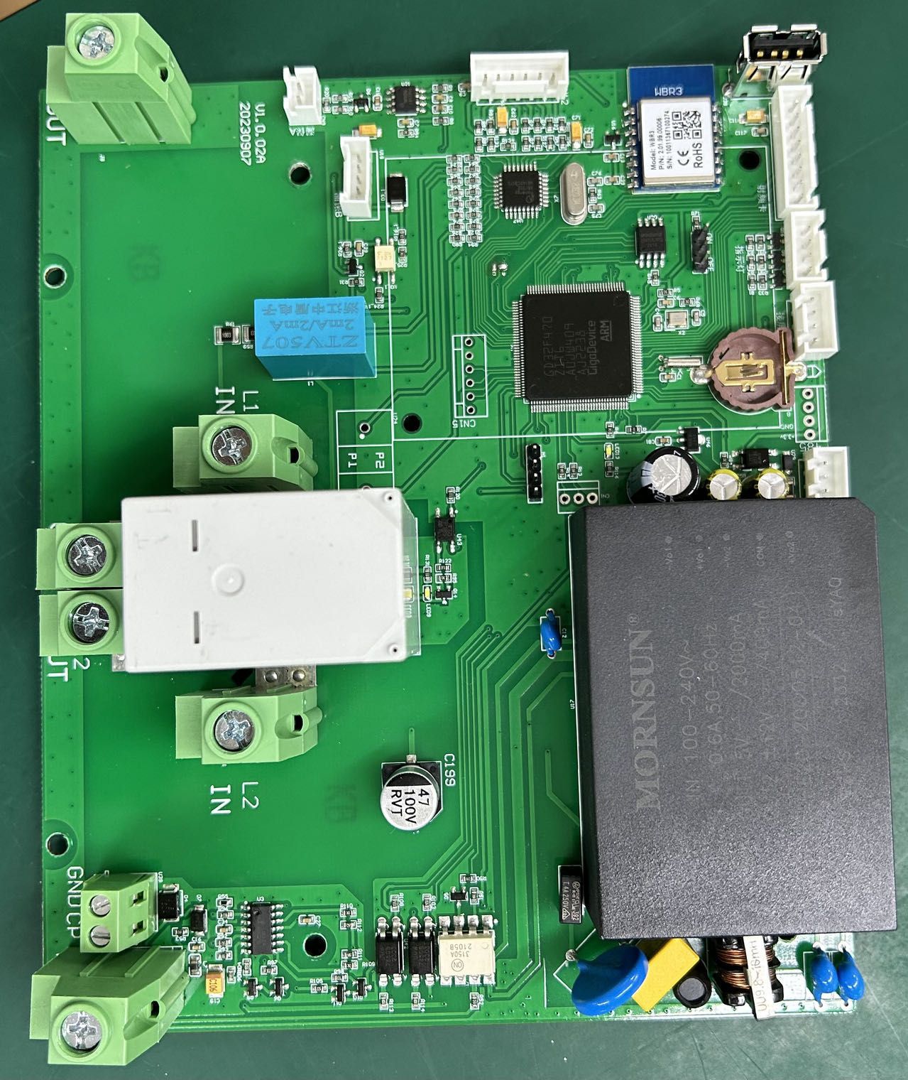 V1.0.02A 美标 32A/48A交流 EV单枪充电桩主控板