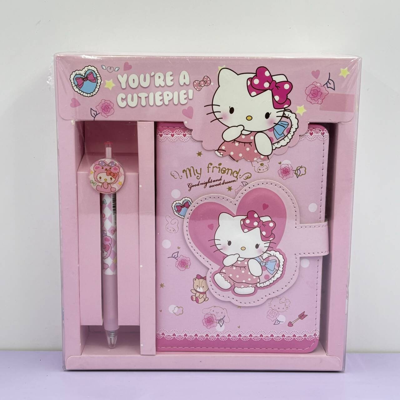 Sanrio PU cuaderno de mano estudiantes LABUBU comercio exterior artesanal en el viento conjunto de cajas de regalo de chicas del 1 de junio