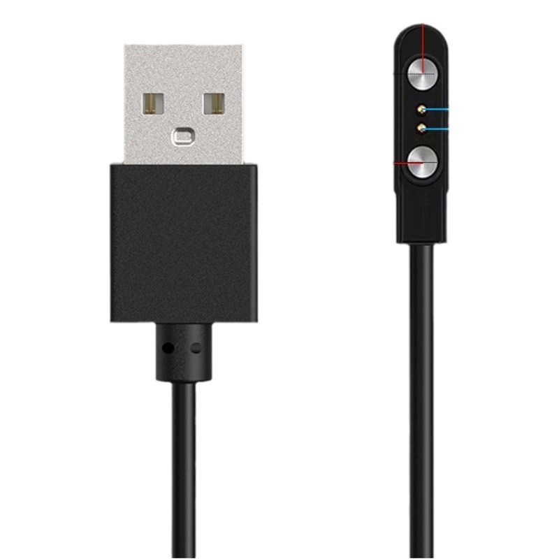 Cable de carga de reloj inteligente aplicable 4P2P pin 2 núcleos 4 núcleos cable de datos 2.84/7.8 taza de jugo cargador magnético