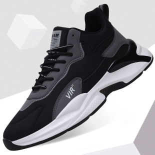 Men's shoes, autumn and winter, student trendy, fashionable and casual shoes, youth Korean version, breathable, lightweight, color-blocked sneakers wholesale