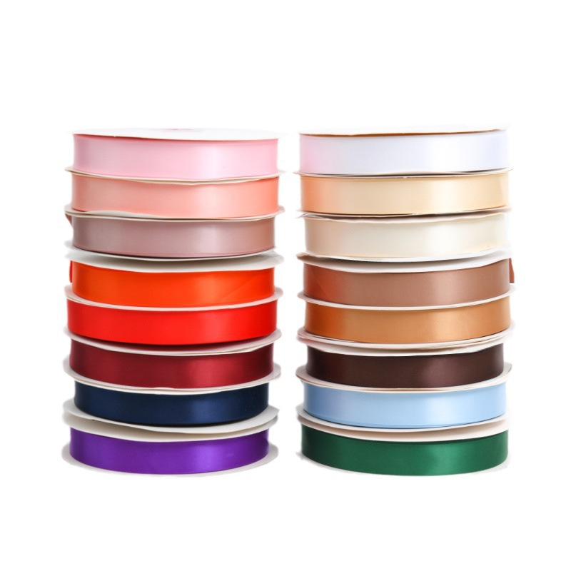 2cm cinta de poliéster de doble cara cinta de un solo lado cinta de color caja de pastel decoración cinta de tela flor correa cinta de seda correa