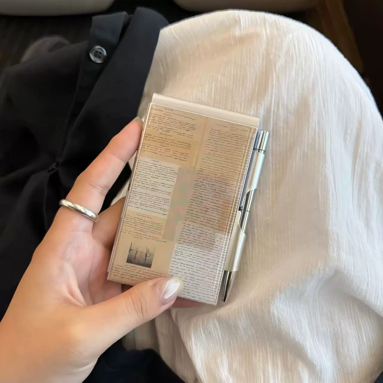 Genuine pocket small handheld laptop, tear-off sheet