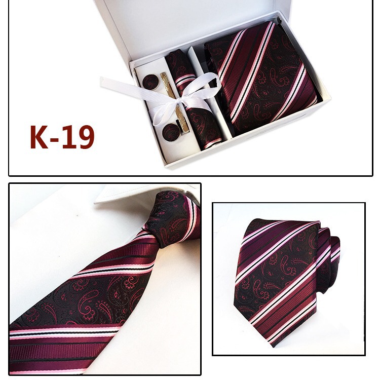 Manufacturers wholesale men's tie in stock gift box 6 pieces suit group tie business formal tie Manufacturers wholesale men's tie in stock gift box 6 pieces suit group tie business formal tie