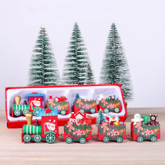 クロスボーダー新しいクリスマス木製ビスケットマン電車子供のギフトウィンドウ装飾品装飾ギフト卸売漫画