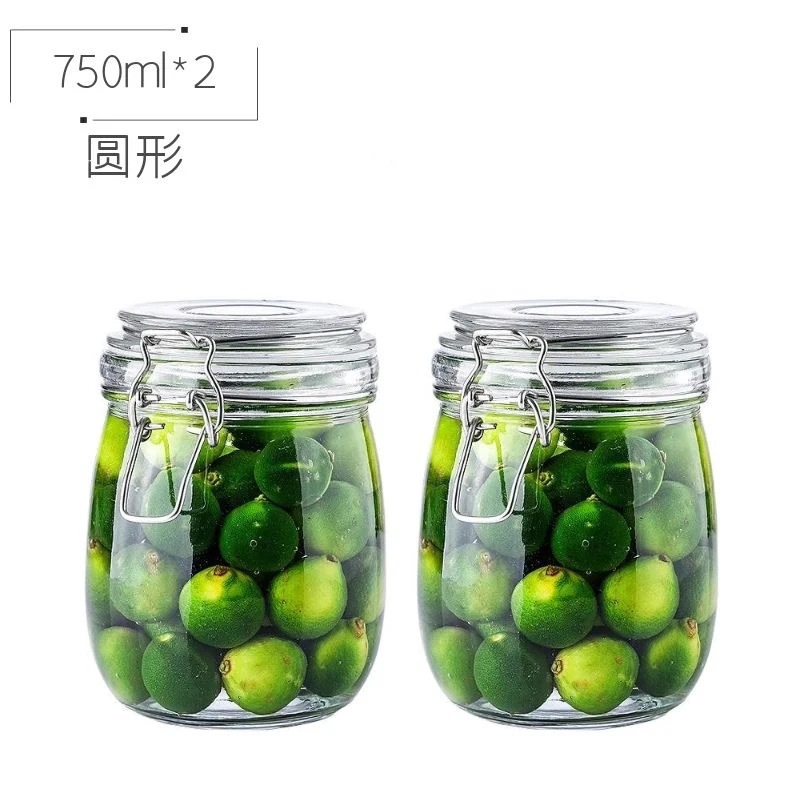 750ml * 2 redondo; transparente