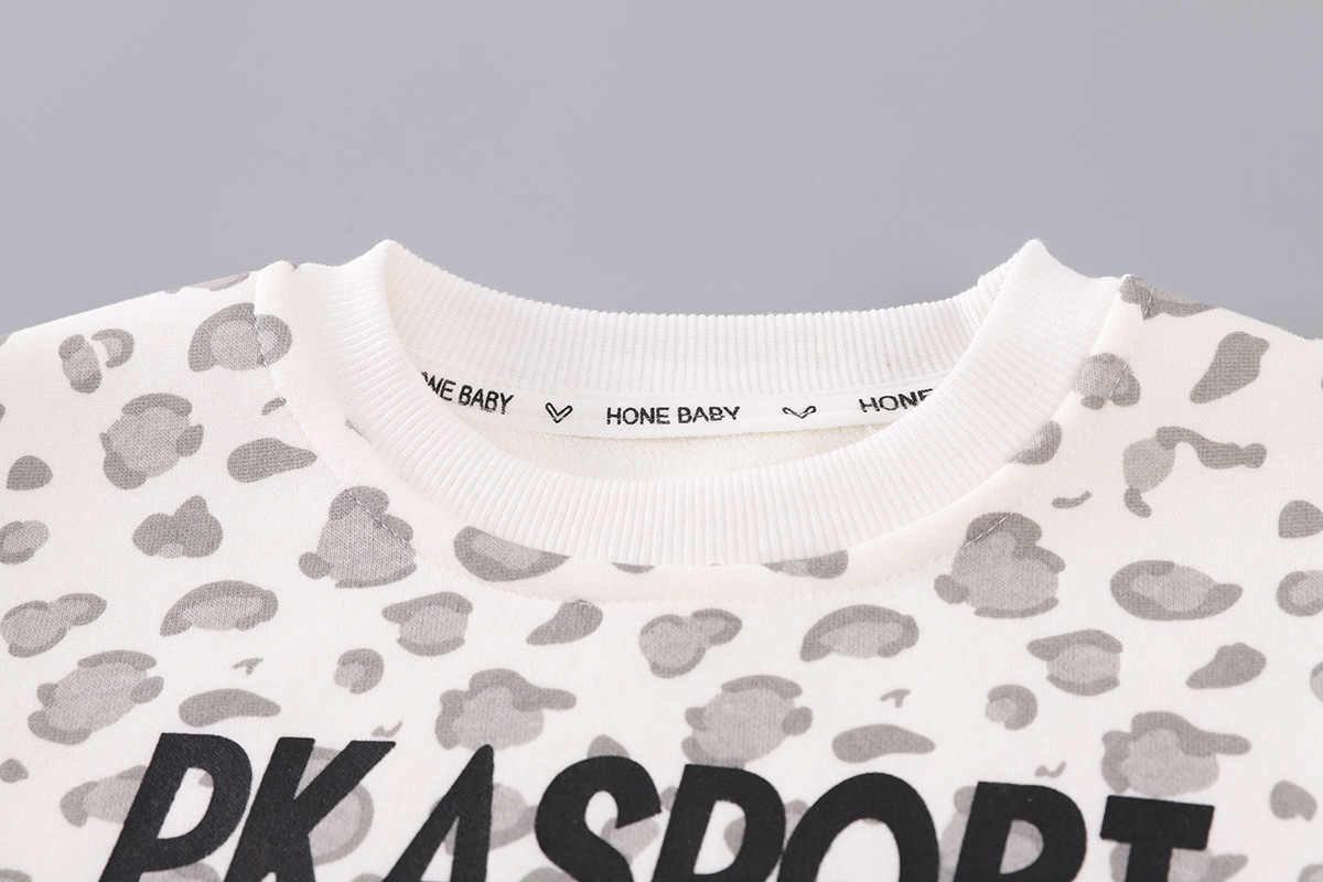 Jongen Fleece Sweatshirt Mat Leopardmuster An Box Set_voghion.com
