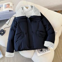 棉服女短款2025羊羔毛新款宽松棉衣春夏韩版加厚面包外套