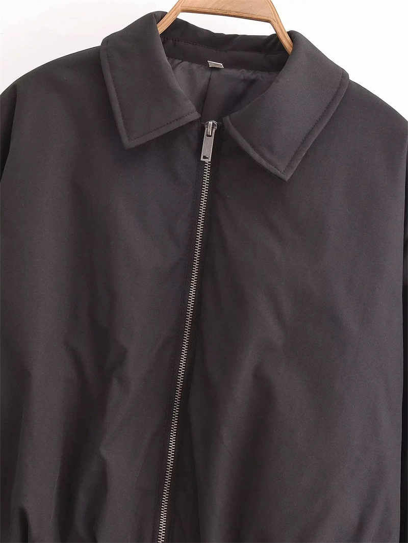 Короткий пуховик, зимний зип-пуб одежды cropped coat, европейский стиль, свободный крой