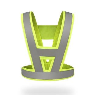 Reflective Vest, Night Cycling Sling, Traffic Clothing Type, Running Safety Printing, One Piece Drop Shipping