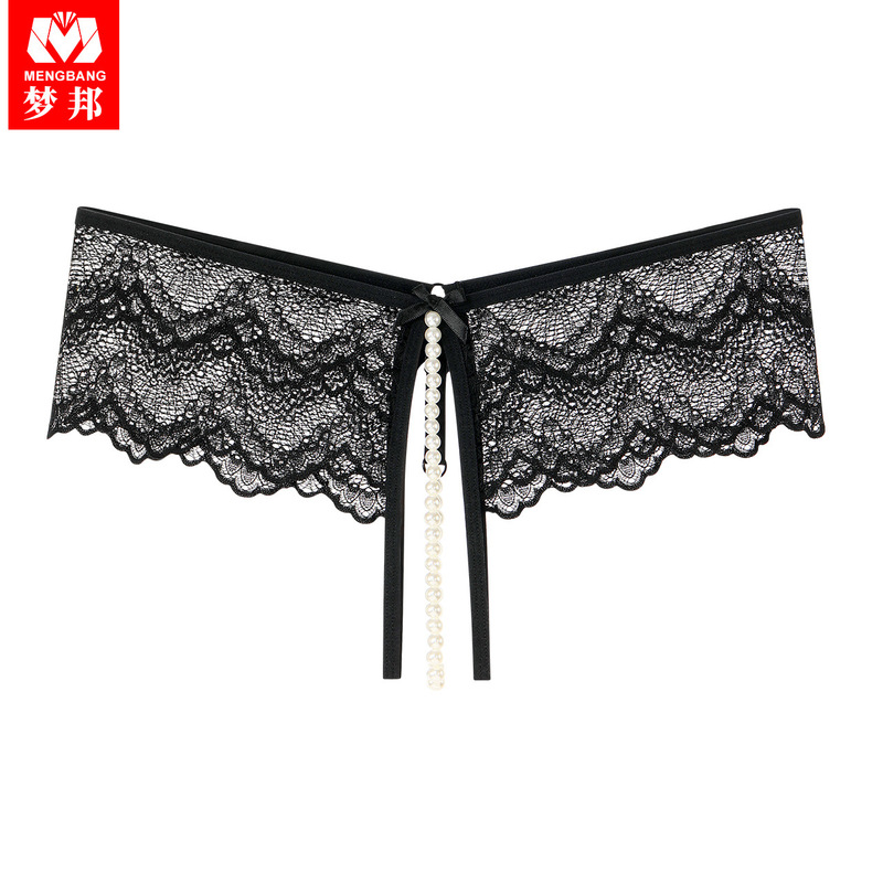 Mengbang Lace G-string Women's Sexy Hot Pearl T-shirt Underwear Underwear One Rope One Belt T-pants