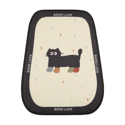 Cute Car Cushion Four Seasons Universal Seat cushion, seat cover - single-piece-backrest-socks-black-cat