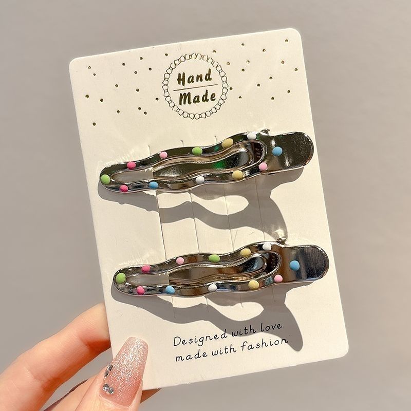 2025 nueva horquilla de dopamina de verano linda horquilla de flequillo de todo fósforo niña coreana pinza lateral accesorios para el cabello sombreros