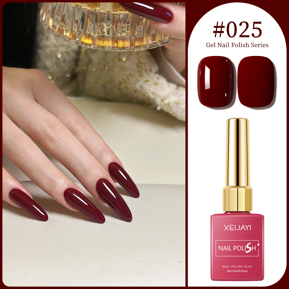 Macaron color pegamento de uñas 2025 nuevo estilo de moda Chellie rojo oliva verde pegamento de uñas