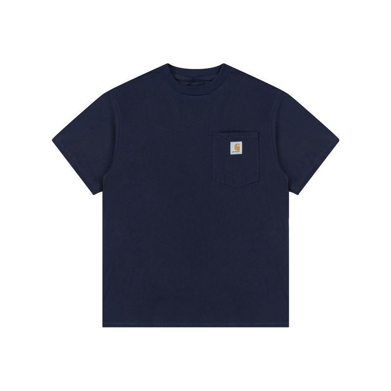 Carharttカハートk87小標純色工装ポケット半袖男女潮牌ゆるい丸首カップルtシャツ|undefined