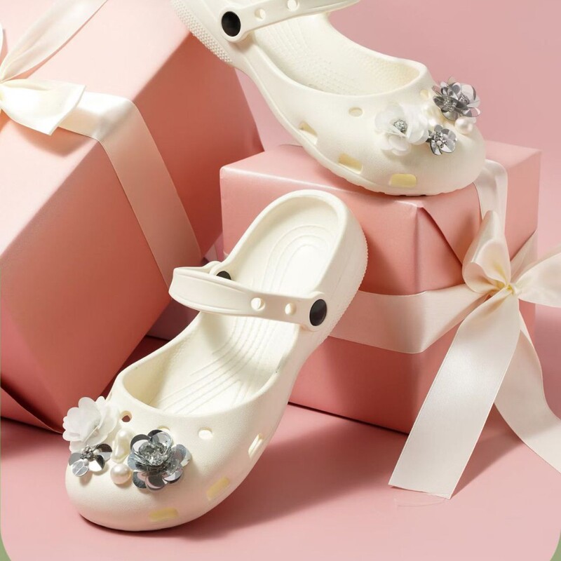 Ballet Clogs for Women, New Summer Style, Soft-Soled Mary Jane Sandals, Non-Slip, Wear-Resistant, Breathable, Lightweight, Closed-Toe Beach Shoes