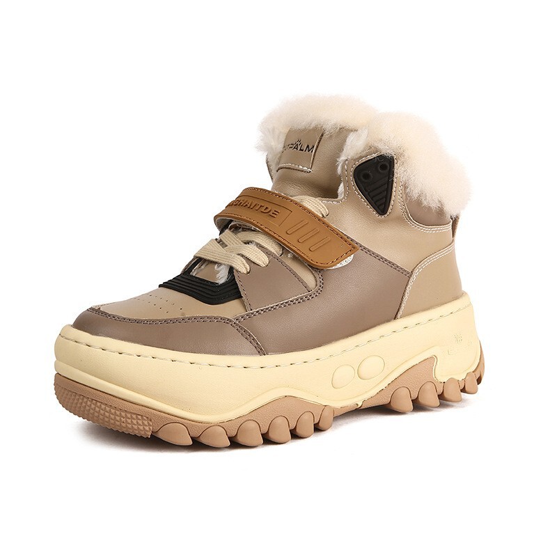 Winter Women's Shoes, Genuine Leather Sports Cotton Shoes, Thick-Soled, Thick-Fleece, Warm Snow Boots, Non-Slip, Waterproof, Cowhide Short Boots Winter Women's Shoes, Genuine Leather Sports Cotton Shoes, Thick-Soled, Thick-Fleece, Warm Snow Boots, Non-Slip, Waterproof, Cowhide Short Boots