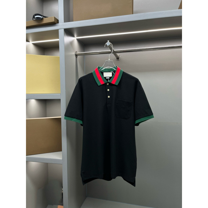 Ins European Station Summer New Pocket Embroidery Small Letter Polo Shirt for Men and Women, Business Commuting Pocket Short-Sleeve T-Shirt Ins European Station Summer New Pocket Embroidery Small Letter Polo Shirt for Men and Women, Business Commuting Pocket Short-Sleeve T-Shirt