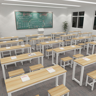 Tutorial Class Cram School Training Table Study Table Primary and Secondary School Students Desks and Chairs Single Double Classroom Desk