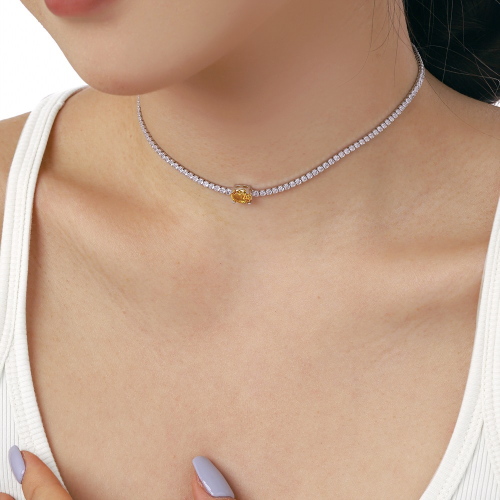 15g Weight Zircon, High Carbon Diamond Inlay Material Necklace Classification 925 sterling silver Chain Material 1 Piece Quantity Holiday, Tea Party Occasion 925 Sterling Silver Material Heart Shape, Rectangle Pattern Women's Gender Inlay Design Simple Style, Shiny Style 925 Sterling Silver Zircon High Carbon Diamond Inlay Heart Shape Rectangle Necklace 42