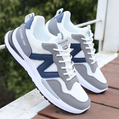 阿甘男鞋春季新款透氣運動鞋男潮流休閒防臭網面老爹潮鞋