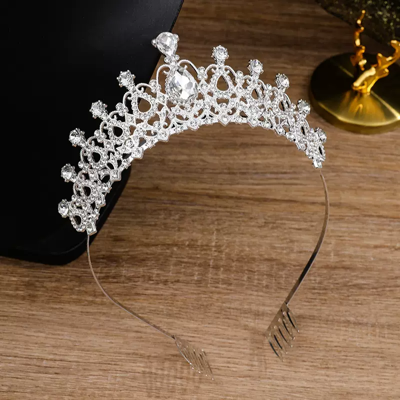 欧美精美新娘结婚婚礼皇冠头饰儿童生日派对皇冠发箍摄影王冠厂家