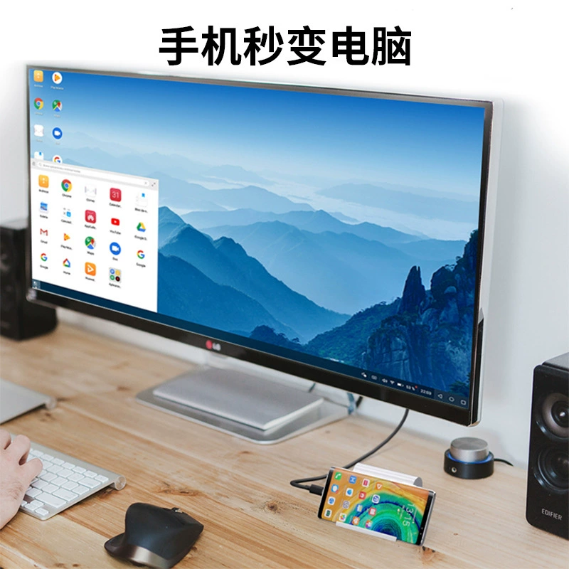 Type-C to HDMI Rotary Wiring 4K HD conversion wire desktop computer graphics card external TV projection