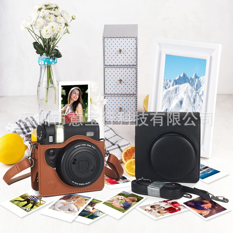 For Mini 99 Poulder Leather Retro Camera Bag Protective Case PU Camera Storage Bag with Shoulder Strap For Mini 99 Poulder Leather Retro Camera Bag Protective Case PU Camera Storage Bag with Shoulder Strap