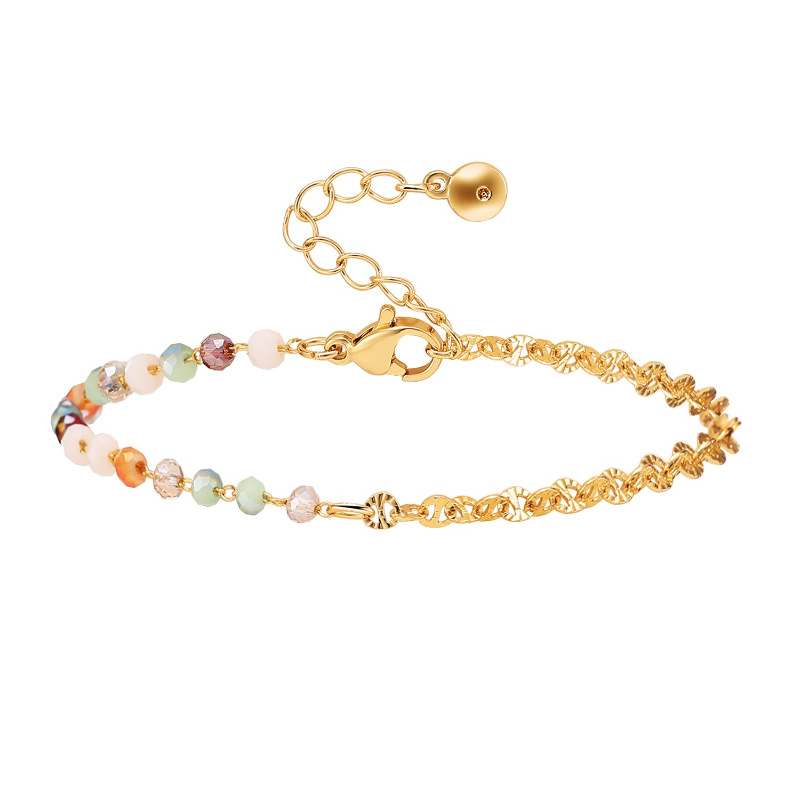 Nueva Pulsera De Oro Real De 18k Para Comercio Exterior, Cadena Extensible De Lujo, De Zirconia Para Mujer, Diseño De Interés Especial, Joyería Yiwu display picture 2