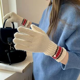 2024�ﶬ��ů����Ů¶ָë��ᘿ�ƴ��ײɫ������ָ�����T�п��|��