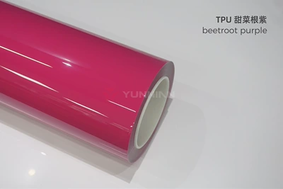 Film Casting-Grade Color-Changing Car Wrap, Automotive Film - 15215m-5-years-warranty-tpu-beetroot-purple-water-sticker