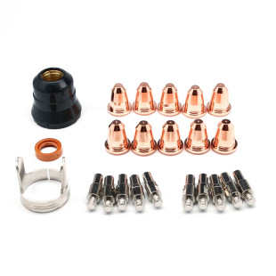 PlaSma Welding Torch S45 Electrode Cutting Nozzle Protective CapS 23 PieceS Set of AcceSSorieS [SKU 482246 -1】