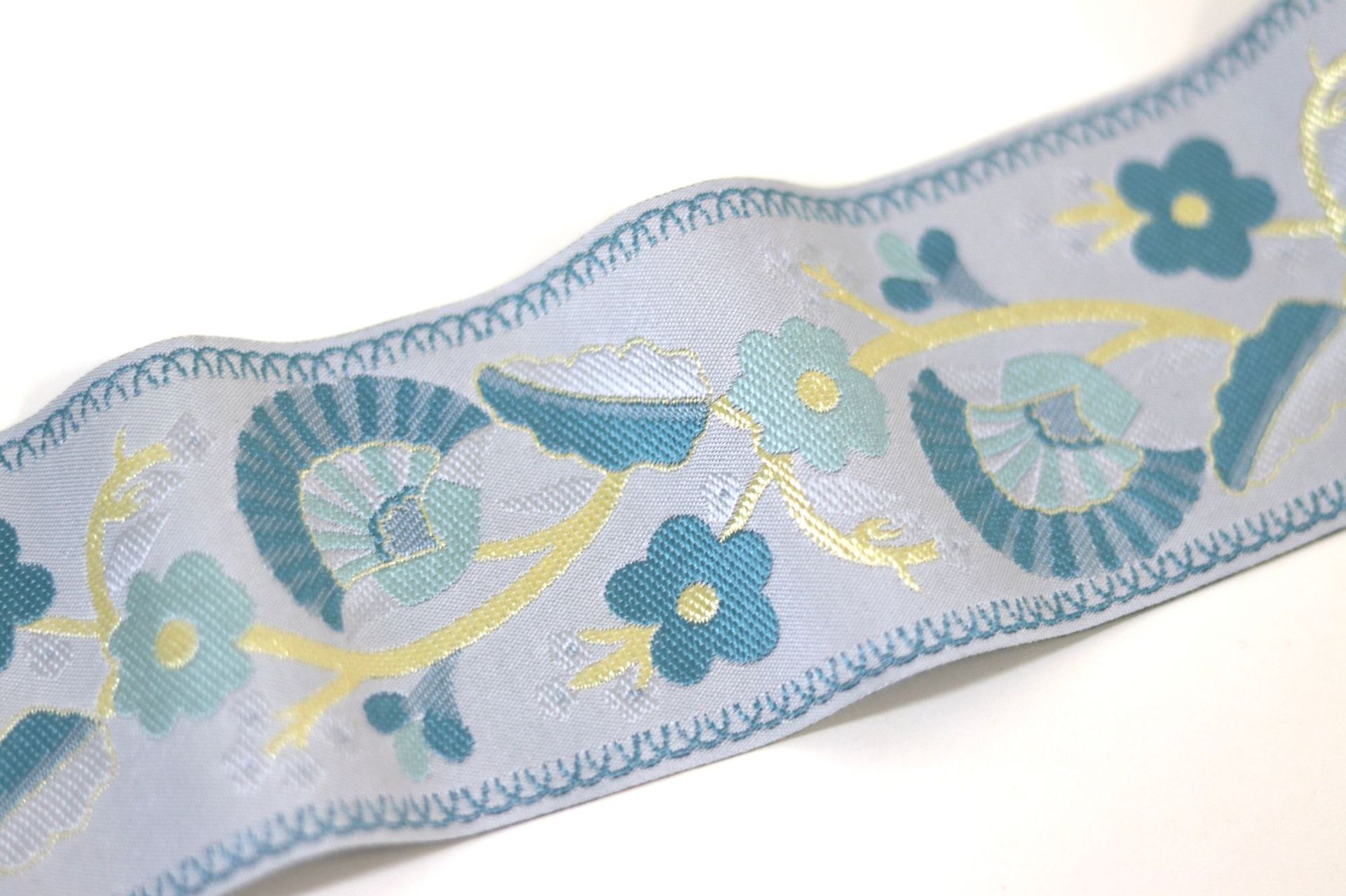 Ancho 7,2 cm de alta precisión jacquard correas ropa almohada sofá cojín ropa étnica costura encaje