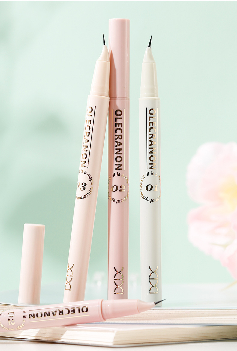 Makeup xixi Ink Control Focus, curved and pointed eyeliner pen, slender, waterproof, does not smudge eyelashes, down to the undereye eyeliner liquid pen undefined