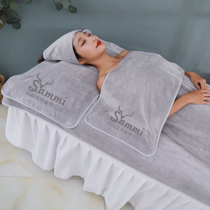 Beauty salon towel set special SPA Baotou absorbent towel set can be made LOGO wrapped breast bath skirt bed bath towel