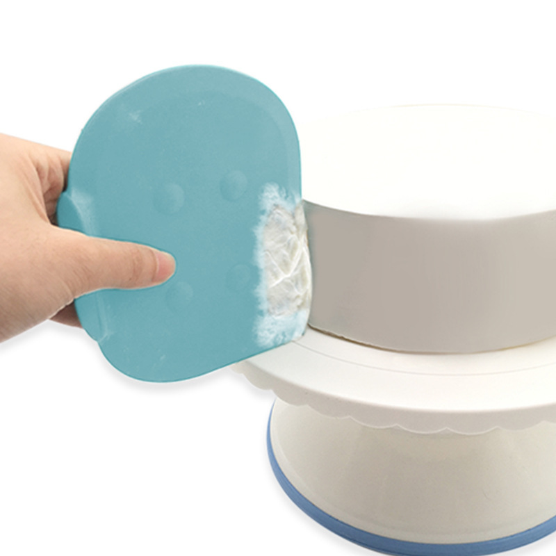 Venta caliente transfronteriza de pie creativo raspador hogar herramientas para hornear ángulo recto esquina redonda crema espátula de silicona