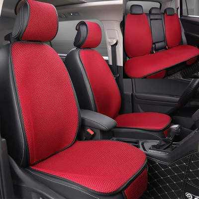 Seat Cushions, All-Season Universal Massage — Four Seasons Pad - red-seven-piece-set-with-hat-general