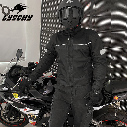 Lei Chi Motorcycle Riding Suit Men's Rider Motorcycle Universal Riding Jacket Commuting Protective Racing Jacket with Armor 