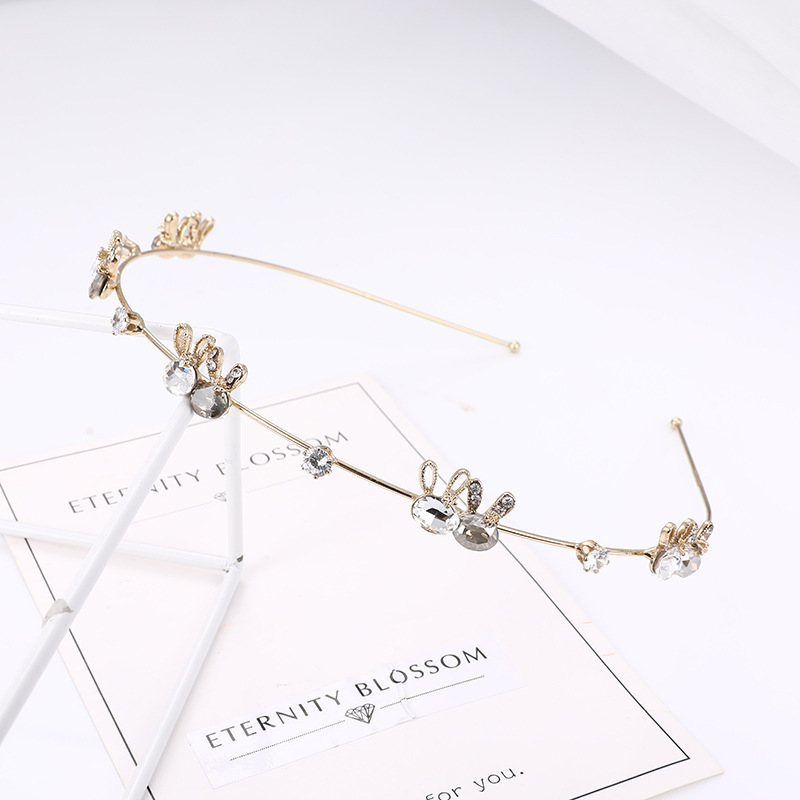 Nueva moda coreana Diamante estrella de mar Diadema Accesorios de diadema de aleación de diamantes de imitación Joyería para el cabello simple Suministro de boutique