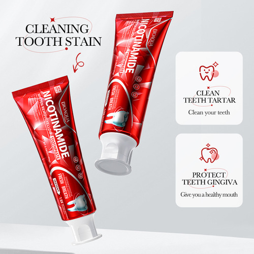 BIOAOUA baking soda nicotinamide whitening remove yellow care gum toothpaste fresh mouth toothpaste cross-border