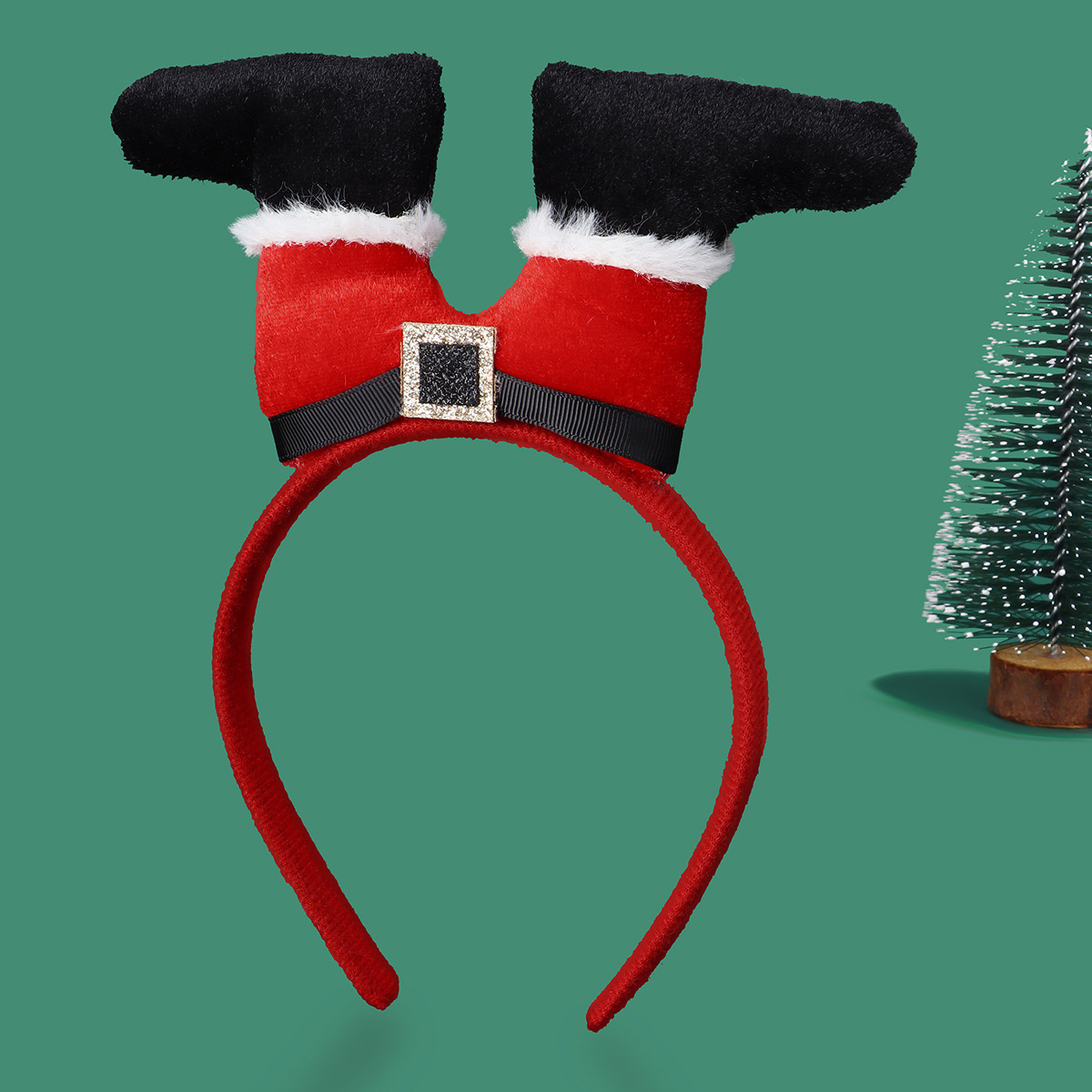 Navidad transfronteriza Papá Noel banda de cabello niños banda de cabello dibujos animados Papá Noel decoración de fiesta de Navidad