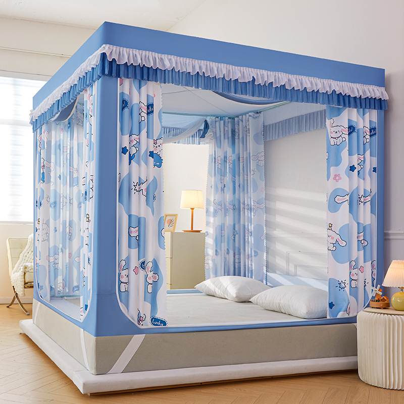 Class A three-door blackout curtain bed-mounted mosquito net home…