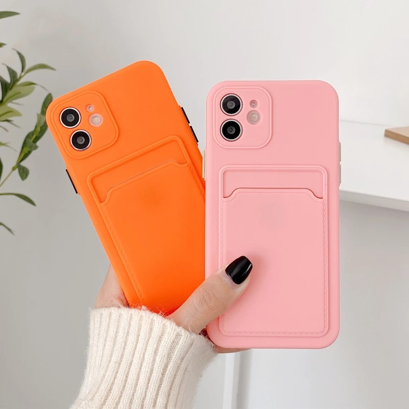 Simple Style Solid Color Silica Gel   Phone Cases display picture 1